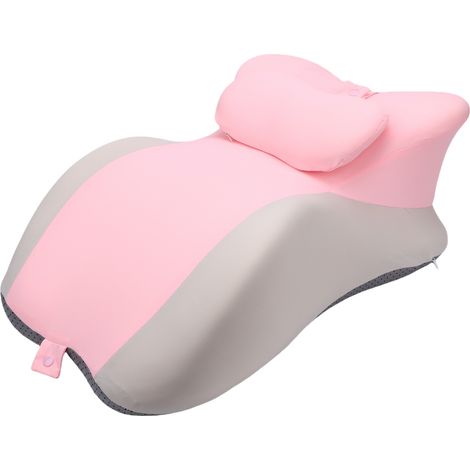 Oreiller de lecture en position couchée, soutien lombaire et abdominal, oreiller de grossesse pour dormir sur le ventre (1/5)