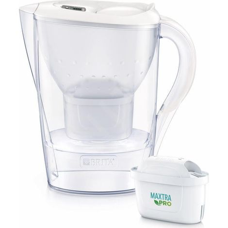 Brita - Carafe filtrante Marella Cool Memo, volume 2,4 l, 3x filtre Maxtra Pro, blanc 1052791 (1/3)