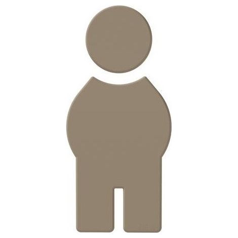 Symbole Homme SERIE 801 autocollant. Polyamid sand