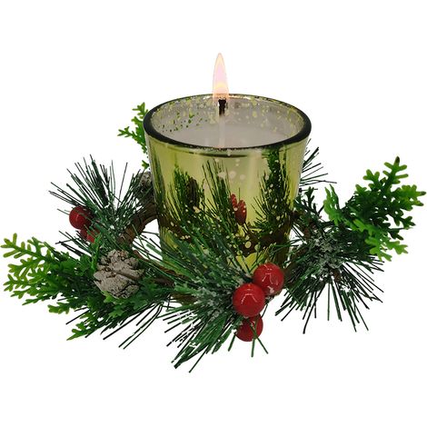 Support Bougie Verre Décoratif Doré Style Étoilé Pour Noël Et Mariage (1/2)