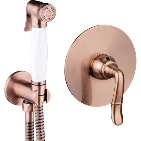 Bidet-Set Nostalgie Kupfer Retro Unterputz (1/5)