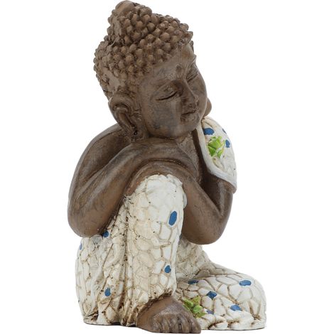 Statue Zen en résine, facile à nettoyer, imperméable, Bouddha endormi, décoration pour la maison