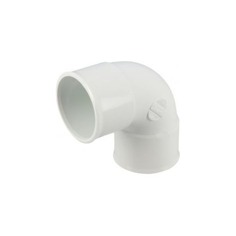 Nicoll - Coude FF 87°30 Ø40mm PVC blanc - CH88B (1/3)