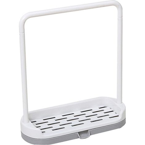 Soporte para paños de cocina JSSEVN, soporte para esponjas de fregadero, organizador de bandejas, soporte para paños, jabonera (1/4)