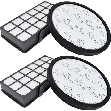 Kit filtres HEPA pour Rowenta X-Trem Power Cyclonic RO6984EA RO6941EA RO6963EA RO6921EA RO6971EA RO6993EA (Modèle RO69XX) Aspirateurs, Filtre de Rechange Accessoires ZR006001 (1/4)