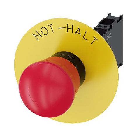 Bouton d'arrêt d'urgence Siemens SIRIUS ACT, Montage panneau, dia. 22mm ( Prix pour 1 )