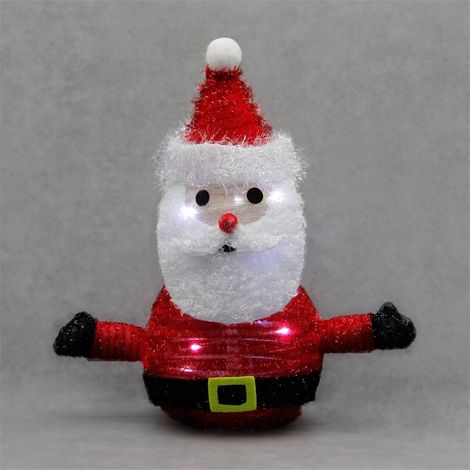 Faltbarer Weihnachtsmann LED 300mm Kaltlicht
