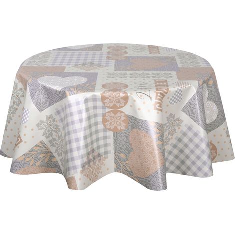 Nappe en toile cirée ronde HYTTE (1/3)