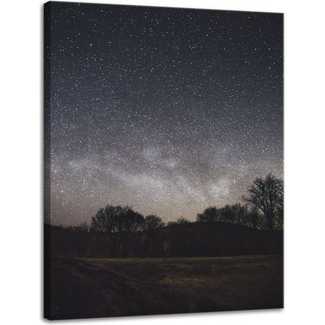 Leinwanddruck Weltraum Sternenhimmel 30x40 cm