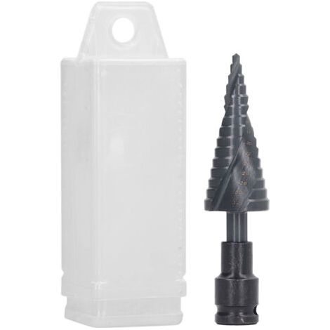 Foret hexagonal étagé, 2 tailles 4-32 mm, pour métal, bois, plastique - Usage intensif (1/5)