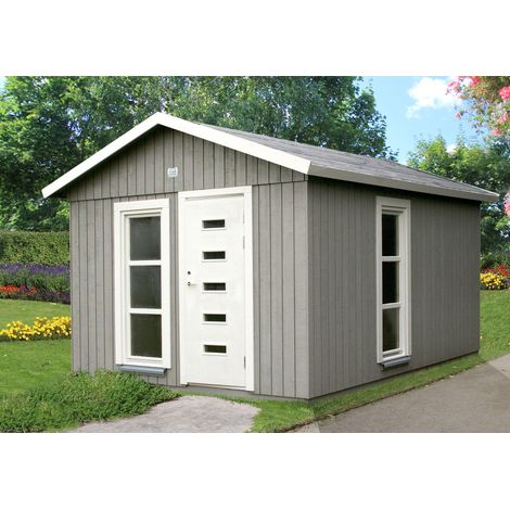Abri de jardin en bois Ly 13,6 m2 Naturel (1/5)