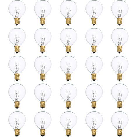 Tomshine AC230V G40 Kugel-Glühlampe, 25er-Pack, E12-Fassung, IP44, wasserdicht