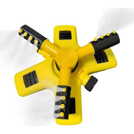 Arroseur de Jardin,Système d'Arrosage Automatique Pelouse et Extérieur Système d'Irrigation à Connexion Rapide avec Arroseur Rotatif 360° pour Gazon et Jardin (1/5)