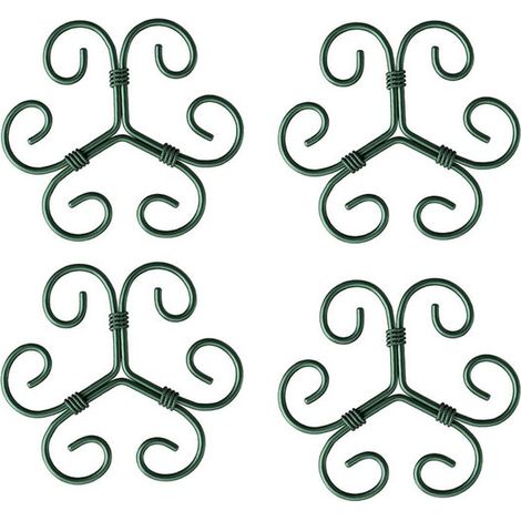 4 teiliges Set Stängelstützen für Kletterpflanzen im Innenbereich Metallstütze für Kletterpflanzen Wiederverwendbare Stängelstütze für blühende P (1/5)