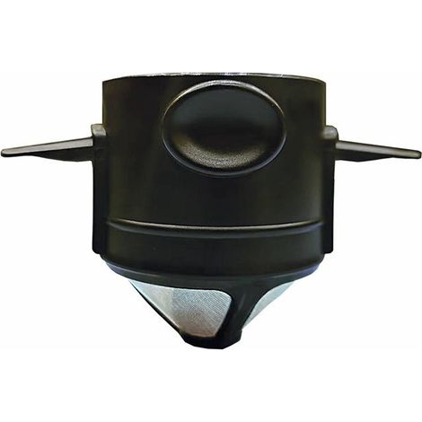 Sollbry Wiederverwendbarer Kaffeefilter aus Edelstahl, tragbarer, wiederverwendbarer Kaffeefilter mit Aufhängeösen, tragbarer, papierloser Dauer-Teefilter (1/5)