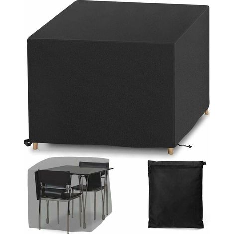 royaluxe - Housse de Protection Housse de Meuble, Bache Salon de Jardin, Housse de Table Extérieur Bache de Protection étanche Tissu Oxford Imperméable, Résistance au Vent, Anti-UV,125 x 125 x 74cm, (1/5)