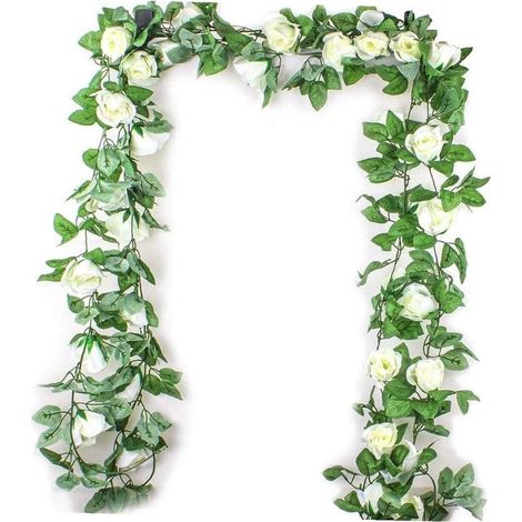Accueil Décor Simulation Rose Fleur Artificielle Fleur De Vigne en Rotin Soie Wisteria Garland Suspendu en Rotin pour Le Mariage (1/3)