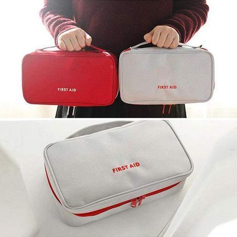 Leere Erste-Hilfe-Tasche, leichte Reise-Notfalltasche, Medikamentenaufbewahrungstasche für Zuhause, Büro, Auto, Outdoor, Boot, Camping, Wandern (1/5)