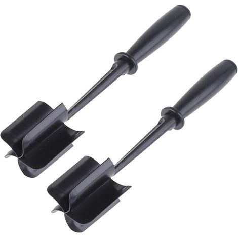 Ensemble de 2 outils pour découper la viande : hachoir à viande, spatule à viande en plastique, séparateur de viande, ustensiles de cuisine (pommes de terre, haricots), hachoir/mixeur en silicone