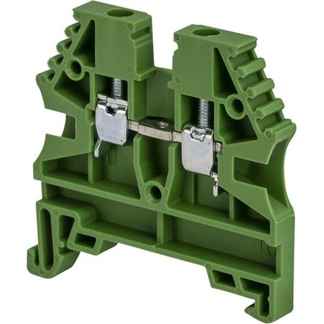 Borne de jonction à vis 2,5mm² - pas 5mm - verte - IMO (1/5)
