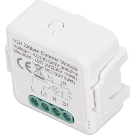 Module variateur intelligent WiFi Second Road Switch Contrôle via application mobile Compatible avec Google Zigbee