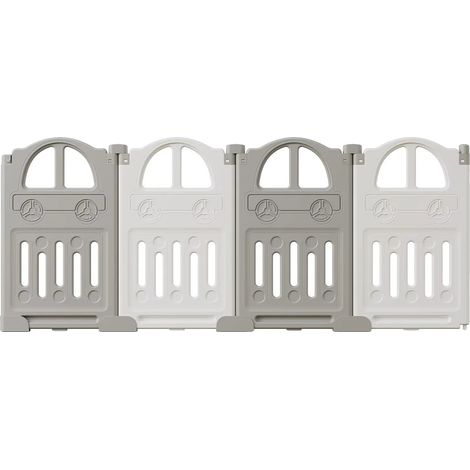 Panneaux d'extension de parc pour bébé, assemblage facile, plastique durable, 4 panneaux d'extension (1/2)