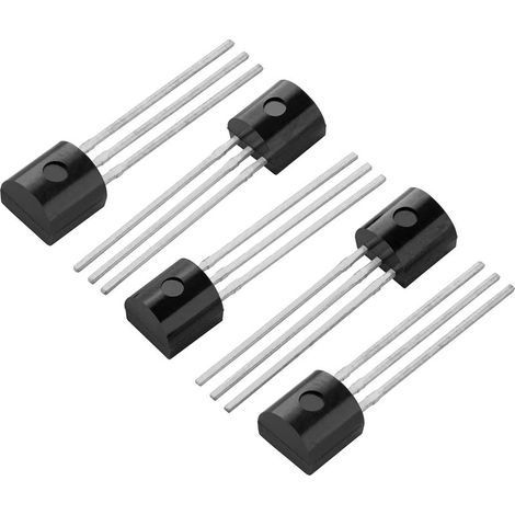 Lot de 5 capteurs de température numérique DS18B20, format TO92, plage de température -55°C jusqu'à +125°C, module compatible Arduino et Raspberry Pi (1/3)