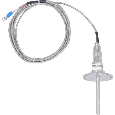 Ligne de détection de sonde de capteur de température de Thermocouple de Type K 6mm avec connecteur rapide de prise d'aviation 2 mètres (1/5)