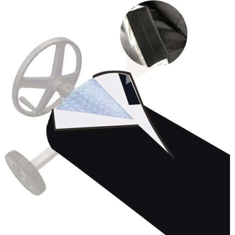 PA Housse De Piscine Enrouleur Imperméable 490 x 96 cm Protection Tissu (1/4)