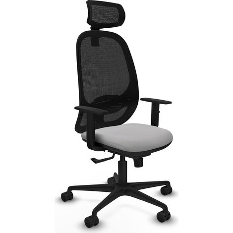 Chaise de bureau piqueras y crespo Cilanco noir mousse épaisse (1/2)
