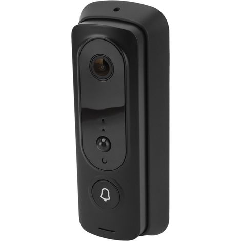 H2 MINI 720p WLAN-Video-Türklingel, wasserdicht, 15 Bilder pro Sekunde, geringer Stromverbrauch, Schwarz (1/5)