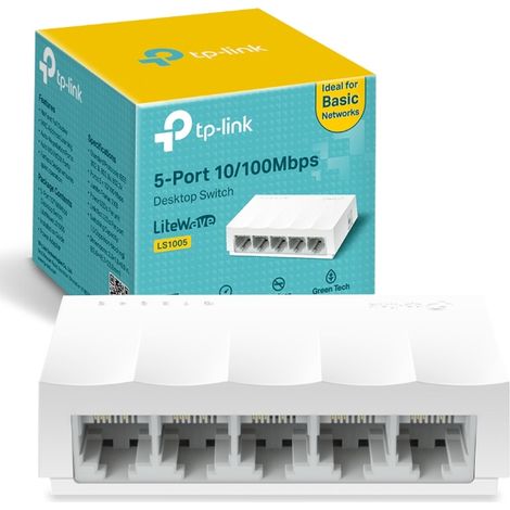 TP-Link LS1005 Non gestito Fast Ethernet (10/100) Bianco (1/5)