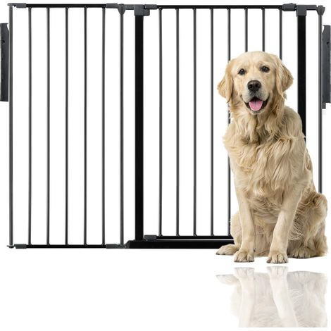 Bettacare Premium Extra Tall Multi Panel Flexible Dog Barrier, up to 128cm Wide, Black, 105cm Tall (1/4)