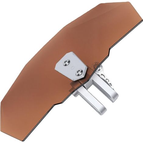 Spoiler d'extension de Pare-Brise de Moto, Déflecteur de Pare-Brise Universel Réglable à Clipser avec Support argenté ABS en Alliage d'aluminium, Support de Réduction du Vent à 4 Composants