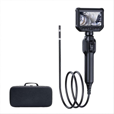 4,3 Zoll Gelenkendoskop, Industrieendoskop mit Schlangenkamera, Videobetrachter, einstellbarer LED und 1 Meter Kabel. (1/5)