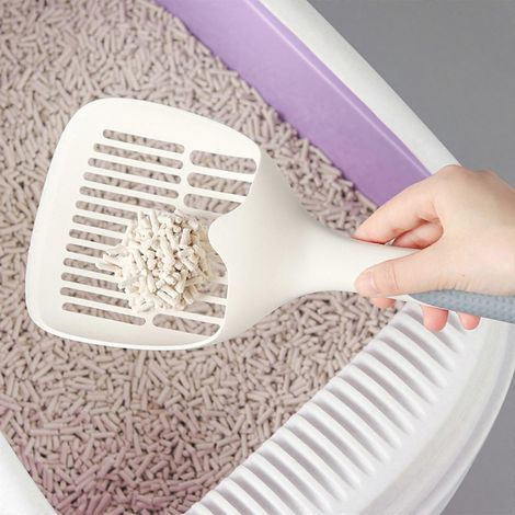 Pelle à litière pour chat, pelle à déjections canines en plastique, grande et pratique, pour chatons (1/4)