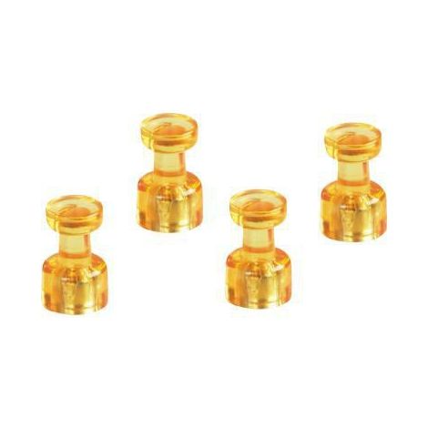 Magnet ® Memohalter 11 x 18 mm (D. x L) 11mm 0,5kg Ferrit gelb 4 St./Pack. (1/5)