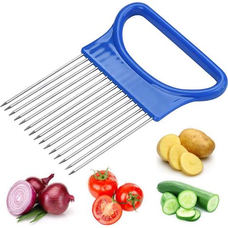 APEX Coupe Oignons, Coupe Légumes en Acier Inoxydable Machine à Découper et Coupe-légumes pour Tomates, Oignons, Citrons, Légumes