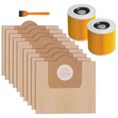 Sacs à poussière avec filtres pour aspirateurs Karcher WD3 WD3 Premium MV3 SE4001 A2201 A2204 6.959-130. / 6.414-552.0 (1/5)