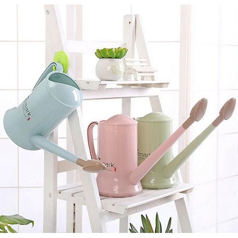 Arrosoir, 2 L, couleur rose, long bec, pour plantes, fleurs, bonsaïs et pots, en intérieur ou en extérieur.-AquaForge