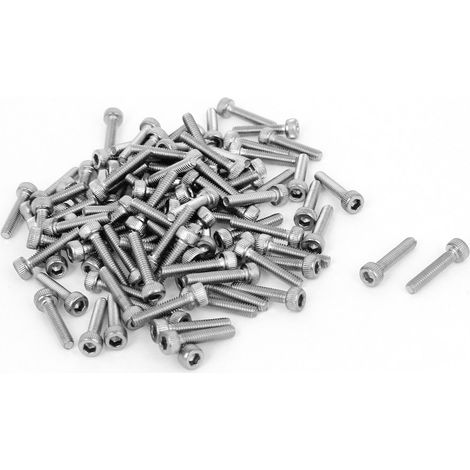 100 pièces 14mm M2.5x12mm Edelstahl Innensechskantschrauben Bolzen (9417c9bd43e069349ced6bf7173891d5 (1/4)