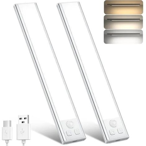Lampe de Placard, Eclairage Led Rechargeable Interieur Placard,Sans Fi,Dimmable Lampe Led Detecteur Mouvement ODIPIE (1/4)