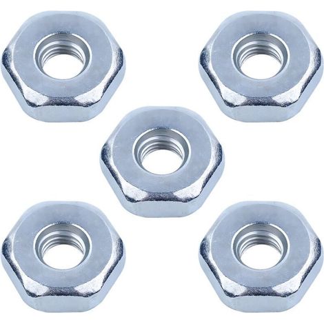 5 Pièces écrou de Trononneuse pour STIHL MS360 MS180 MS381 MS440 MS660 MS250 MS038 et Plus de Modèles, écrou de Chane Universel M8 Ecrou pour Carter de Chaine (1/5)