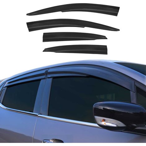 Windabweiser Regenabweiser für Ford Focus MK2 Stufenheck 2004-2010 Schwarz 4tlg (1/5)