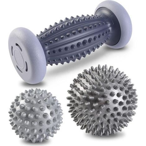 Rouleau de massage des pieds pour éperon du talon. balle de massage des pieds en forme de hérisson [Lot de 3] Rouleau de massage des pieds innovant pour soulager les douleurs musculaires (1/4)