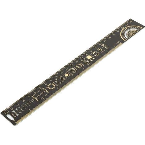 Multifunktionales Leiterplattenlineal für Elektronikingenieure (25 cm)