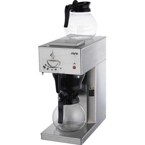 Machine à Café - 2 Plaques - 2x1.8 L - 2.0 kW - Protection à Sec - ECO - Saro (1/3)