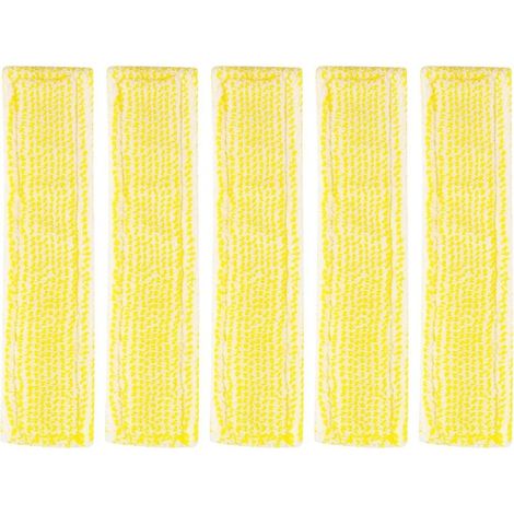 5 bonnettes microfibre Karcher WV2/WV5/WV6 - Réf. 2.633-129.0 - Pour lave-vitres