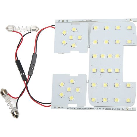 Lampe de lecture intérieure 36LEDs 8000LM 12V Blanc Éclairage de pavillon et carte pour habitacle Auto Remplacement KIA K2 (1/5)