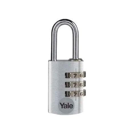 CANDADO COMBINACION ALUMINIO 30MM. PLATA YE3CB/28/126/S (Venta minima 2 Unidades)